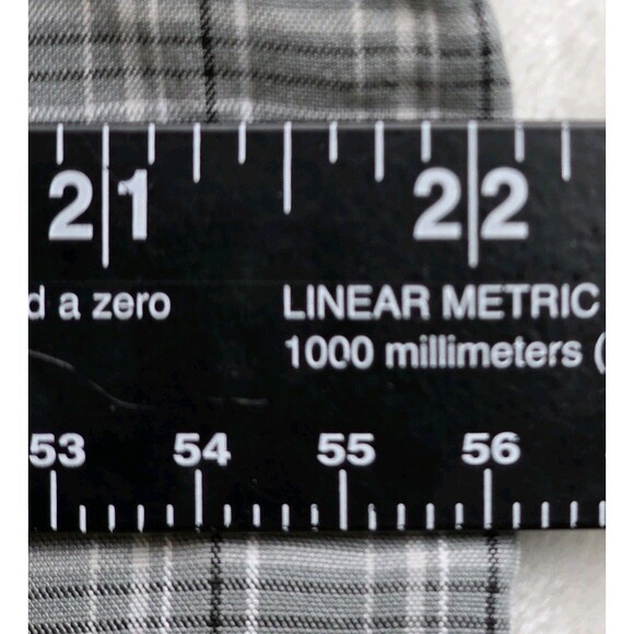 Tony Hawk Men's Large Plaid Gingham Short Sleeve Button Up Shirt - Picture 5 of 8